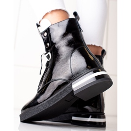 Modne kožne čizme ARTIKER crno 2