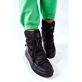 S.Barski Ženske crne tople čizme za snijeg Cironeus crno 2