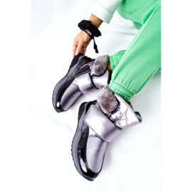 S.Barski Ženske tople čizme za snijeg Grey Evamia srebro siva 1