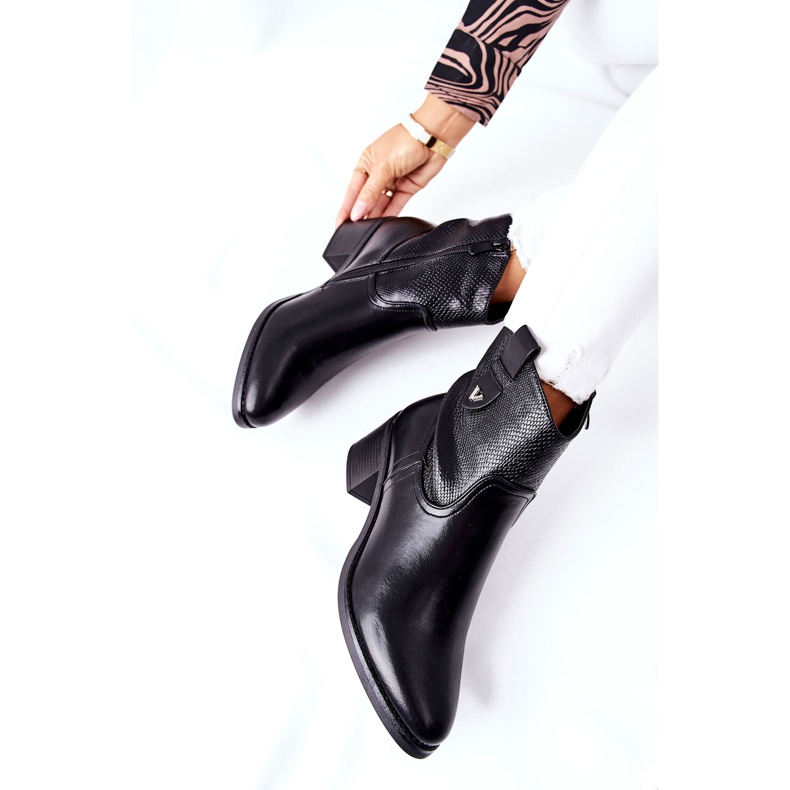 S.Barski Ženske čizme s izolacijom Black Palile crna 1