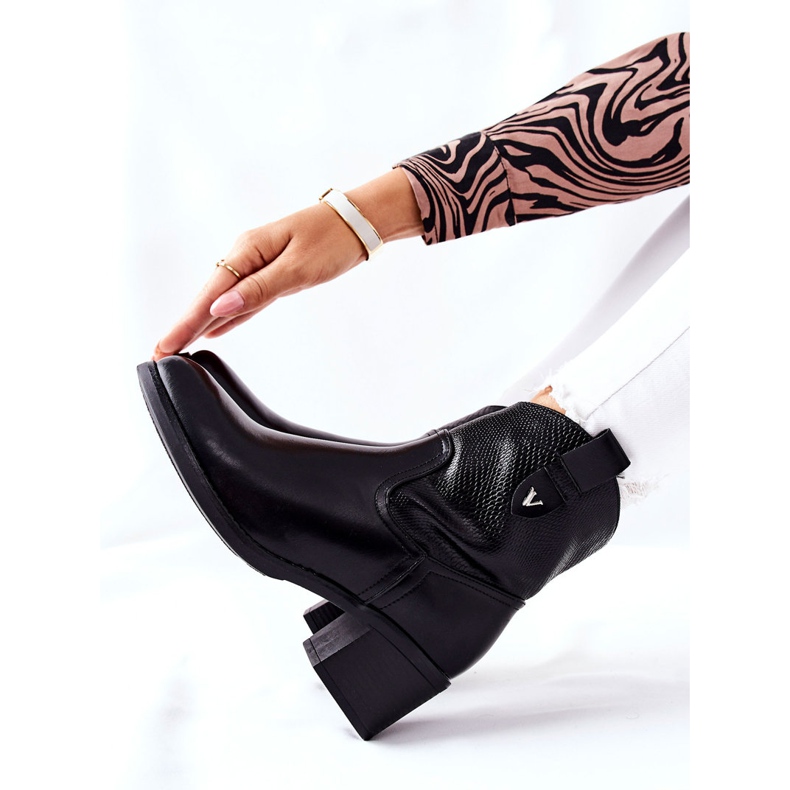 S.Barski Ženske čizme s izolacijom Black Palile crna 2