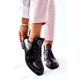 Lakirane cipele Sergio Leone Zagrijane PB262 Crna 1