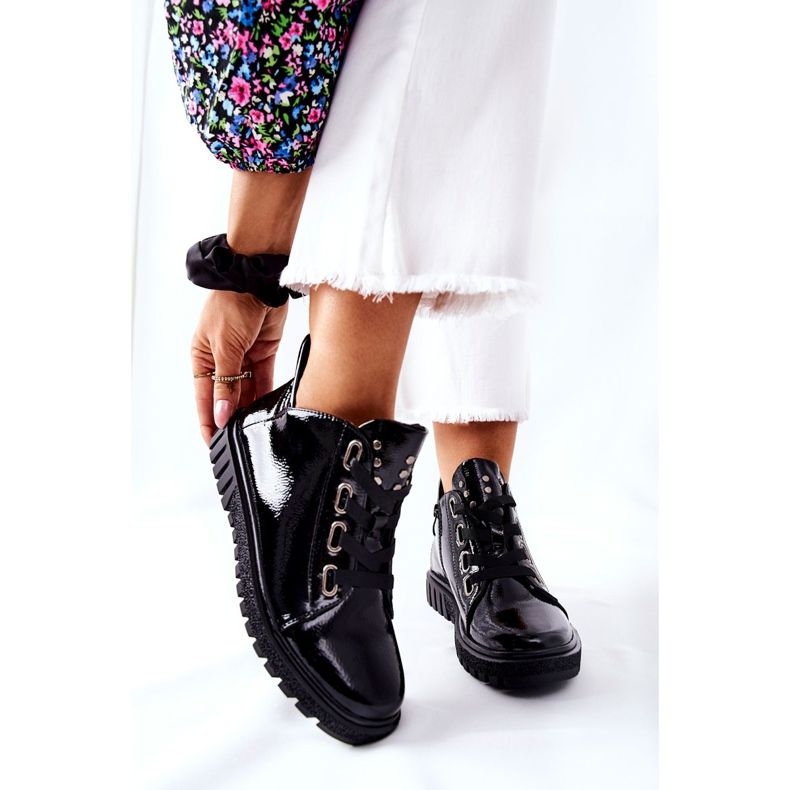 Lakirane cipele Sergio Leone PB210 Crna crno 1