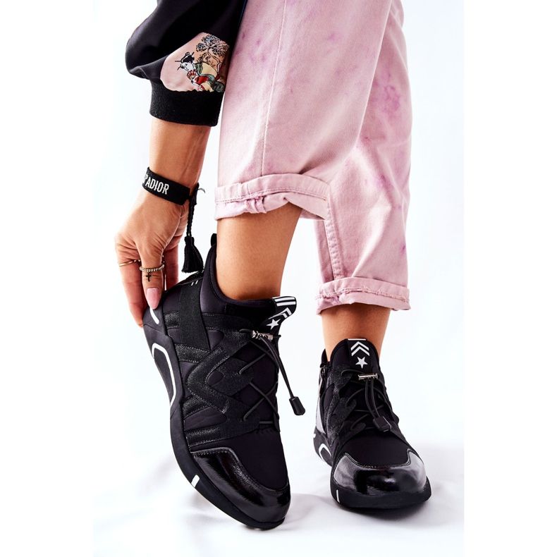 Vinceza Visoke sportske cipele Tenisice Black Lanez crna 1