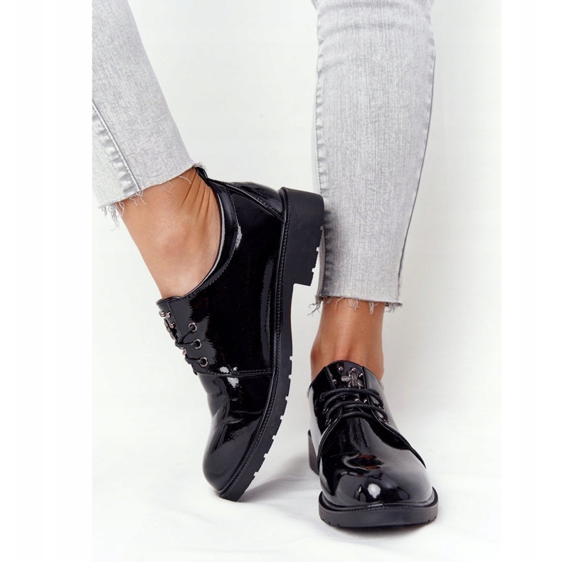 S.Barski Ženske Oxfords Lakirane Lakirane Cipele S. Barski Crna 3