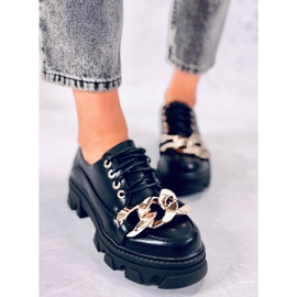 Tony Black ženske cipele s lancem crno 2