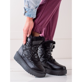 S. BARSKI Czarne Śniegowce S.BARSKI crno 1