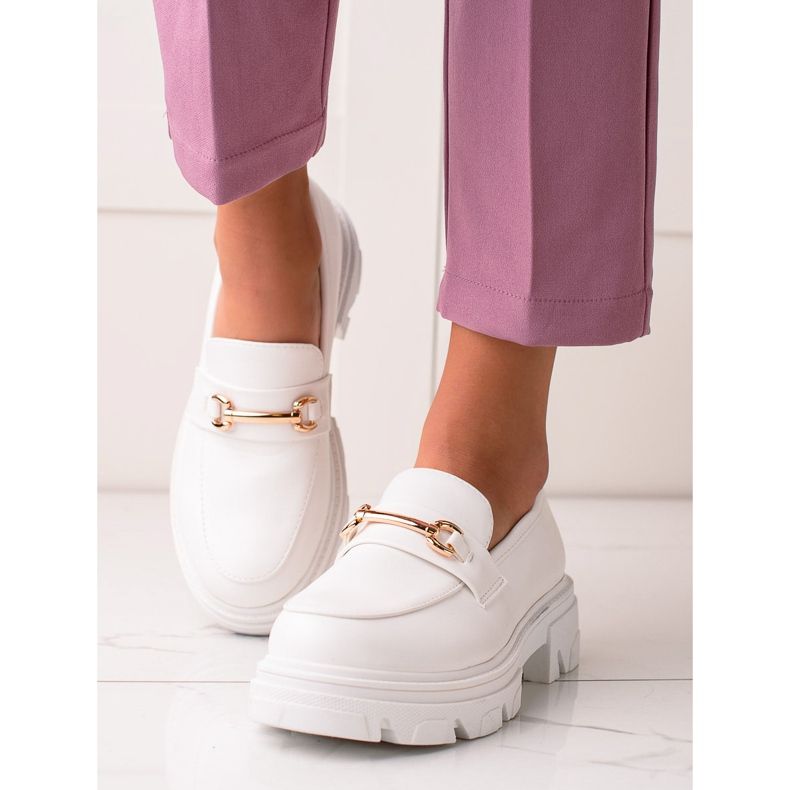 Diamantique Loaferi od eko kože bijela 1