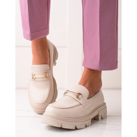 Diamantique Loaferi od eko kože bež 1