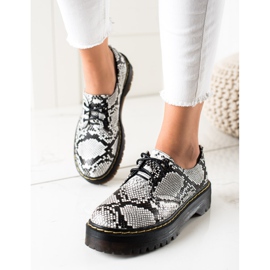 Sweet Shoes Cipele na platformi Snake Print bijela crna 1