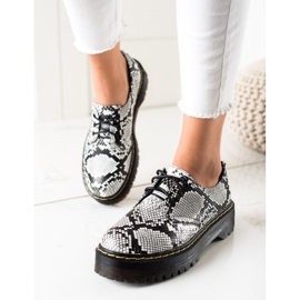 Sweet Shoes Cipele na platformi Snake Print bijela crno 1