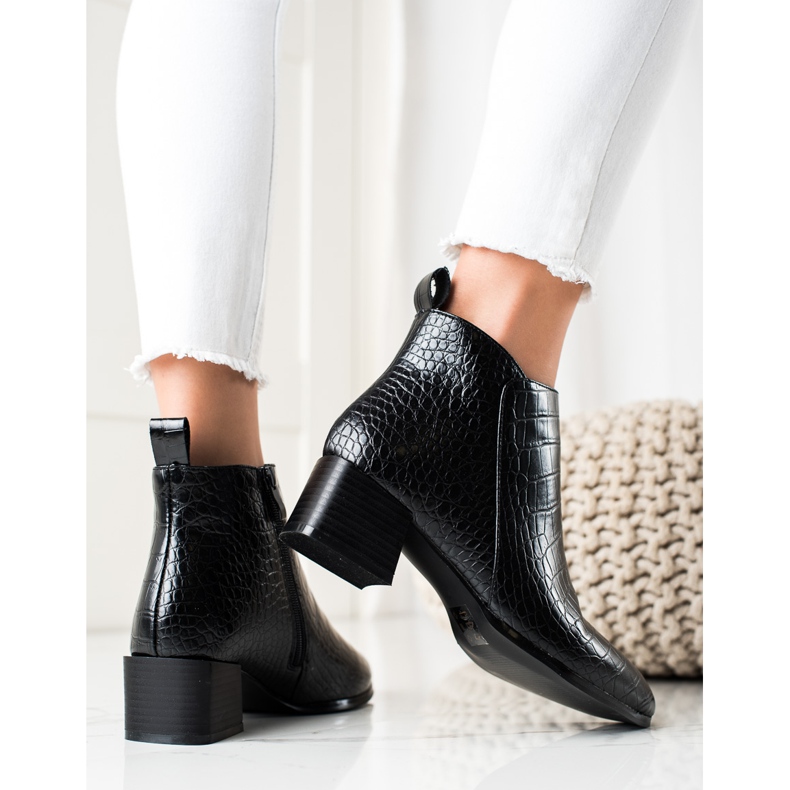 Filippo Ležerne čizme s visokim potpeticama crna 1