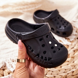 Flameshoes Dječje kućne papuče Black Kroks crna 2