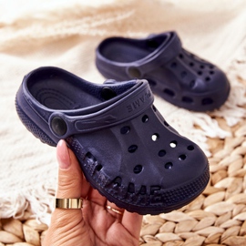 Flameshoes Dječje kućne papuče Navy Blue Crocs mornarsko plava 1