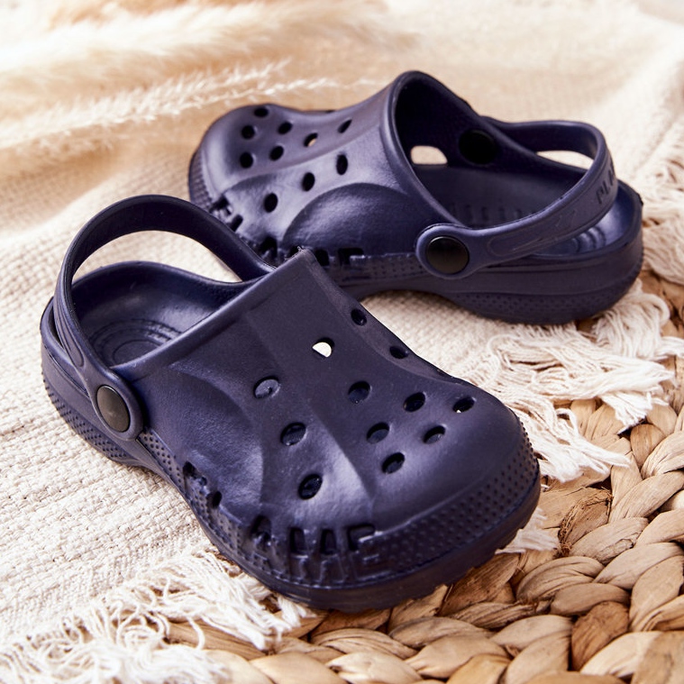 Flameshoes Dječje kućne papuče Navy Blue Crocs mornarsko plava 2