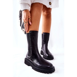 Visoka čizma Jodhpur Big Star II274416 Crna 1