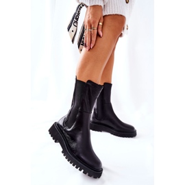 Visoka čizma Jodhpur Big Star II274416 Crna 2