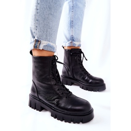 Kožni topli radnici s bubrezima Big Star II274430 Crna 1