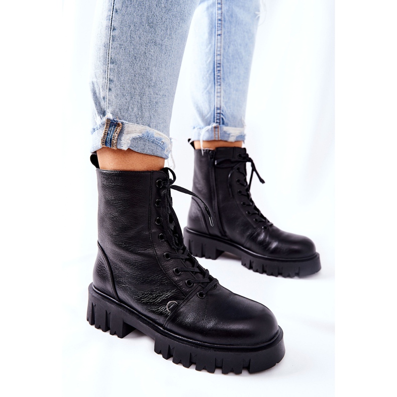 Kožni topli radnici s bubrezima Big Star II274430 Crna 1