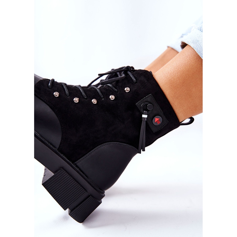 POTOCKI Radnici na kožnim čizmama vezani su za vas! crna 1