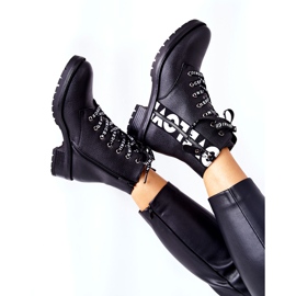 POTOCKI Kožne čizme Radnici na crnom Henri patentni zatvarač crna 2