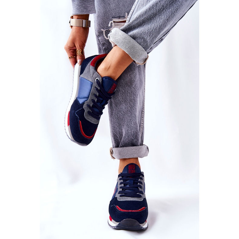 Sportske cipele Big Star GG274A055 Navy-Red crvena mornarsko plava siva 2