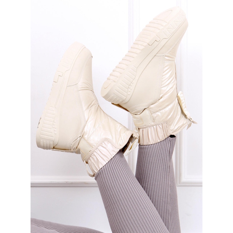 Ženske čizme za snijeg Lea Beige bež 2