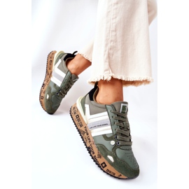 Ženske sportske cipele Big Star II274299 Khaki kaki zelena 2
