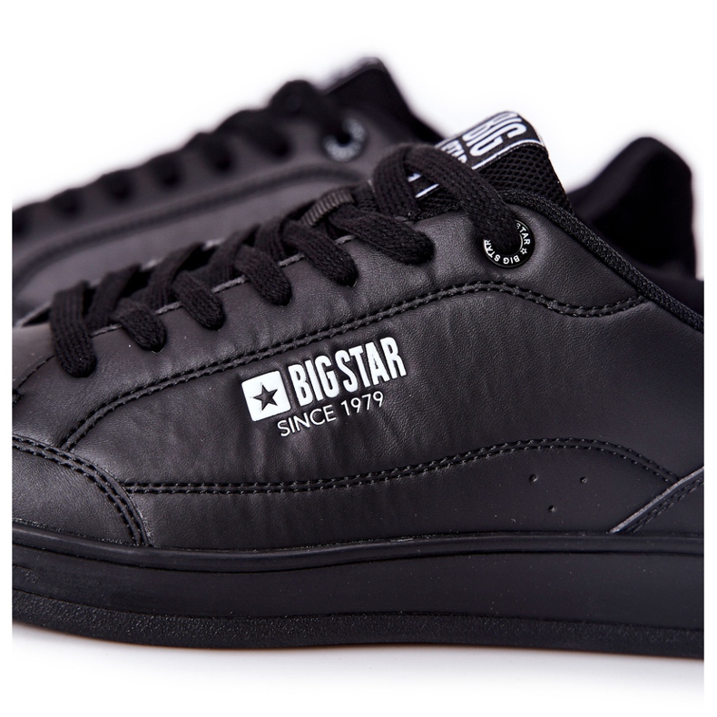 Memorijske pjene Big Star II174169 Crne kožne tenisice crno 1