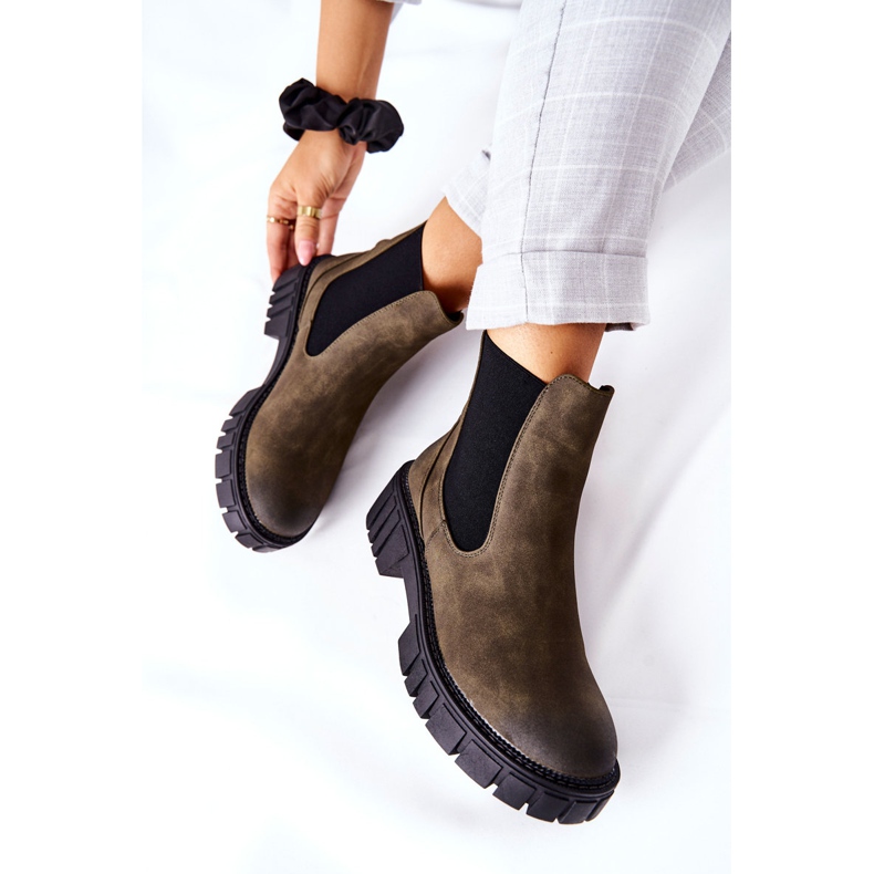 Čizme Radničke Tople zamke Sergio Leone TR761 Zelene zelena 1