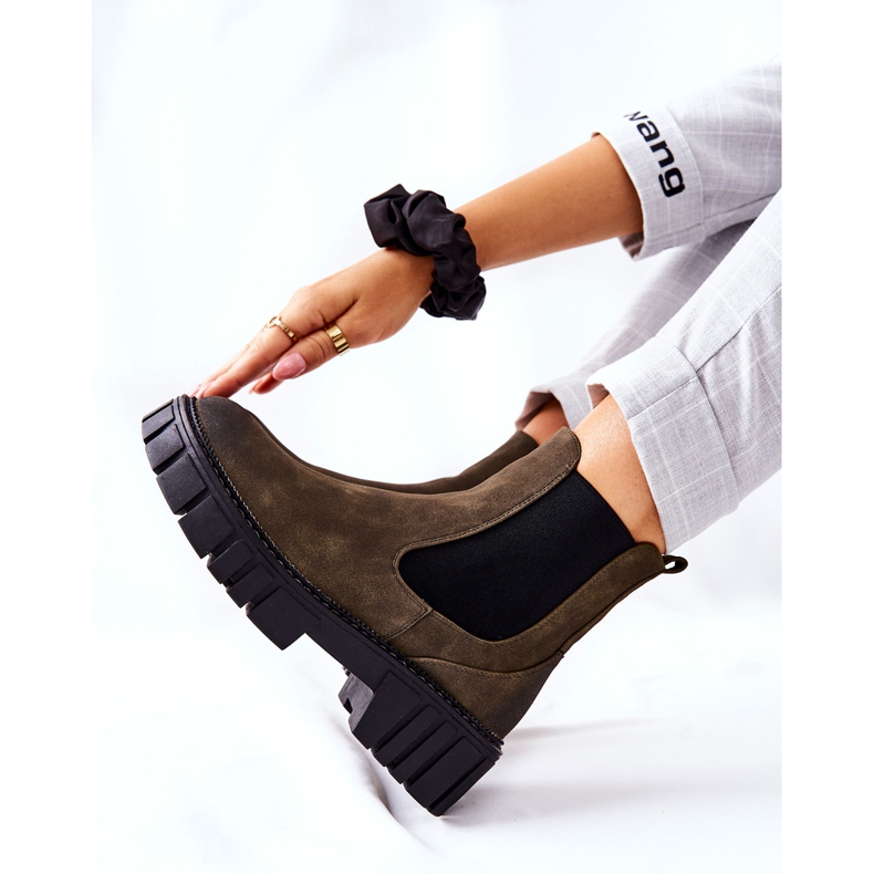 Čizme Radničke Tople zamke Sergio Leone TR761 Zelene zelena 2