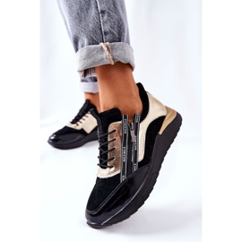 POTOCKI Kožne sportske cipele Tenisice Crno zlato Minor 2