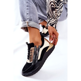 POTOCKI Kožne sportske cipele Tenisice Crno zlato Minor 1