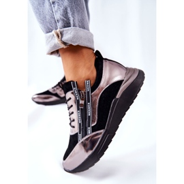 POTOCKI Kožne sportske cipele Tenisice Crna Srebrna Minor srebro 1