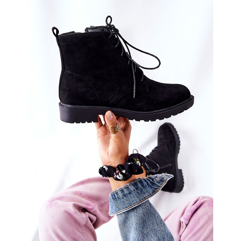 PH1 Klasične crne čizme s vezanim Melomeom crna 1