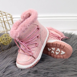 Izolirane čizme Jr EVE325B ružičaste bijela ružičasta 2