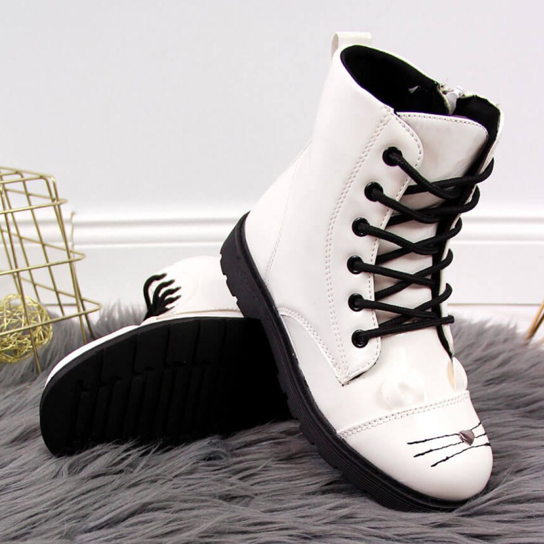 Bijele čizme za djevojčice izolirane Jr EVE319B bijela 1