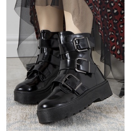 Crne gležnjače na platformi Austin crno 2