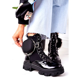 Ženski izolirani radnice s bubrezima i lancem crne boje crna 3