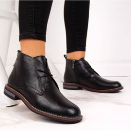 Kožne izolirane čizme T.Sokolski W SCA141 crne bijela crno 1