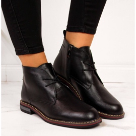 Kožne izolirane čizme T.Sokolski W SCA141 crne bijela crna 2