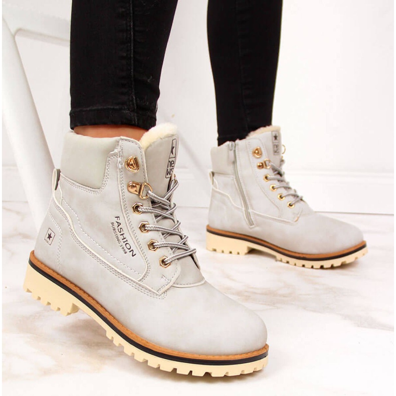 Ženske izolirane čizme Vijest W EVE249B siva 1