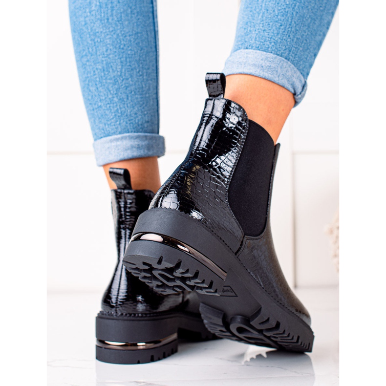 Sergio Leone Crne čizme Chelsea Sergia Leonea crna 1