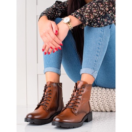 W. Potocki Smeđi hvatači napravljeni od eko potočke kože smeđa 1