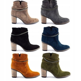 Olivier Ženske izolirane čizme sa sivim lancem siva 2