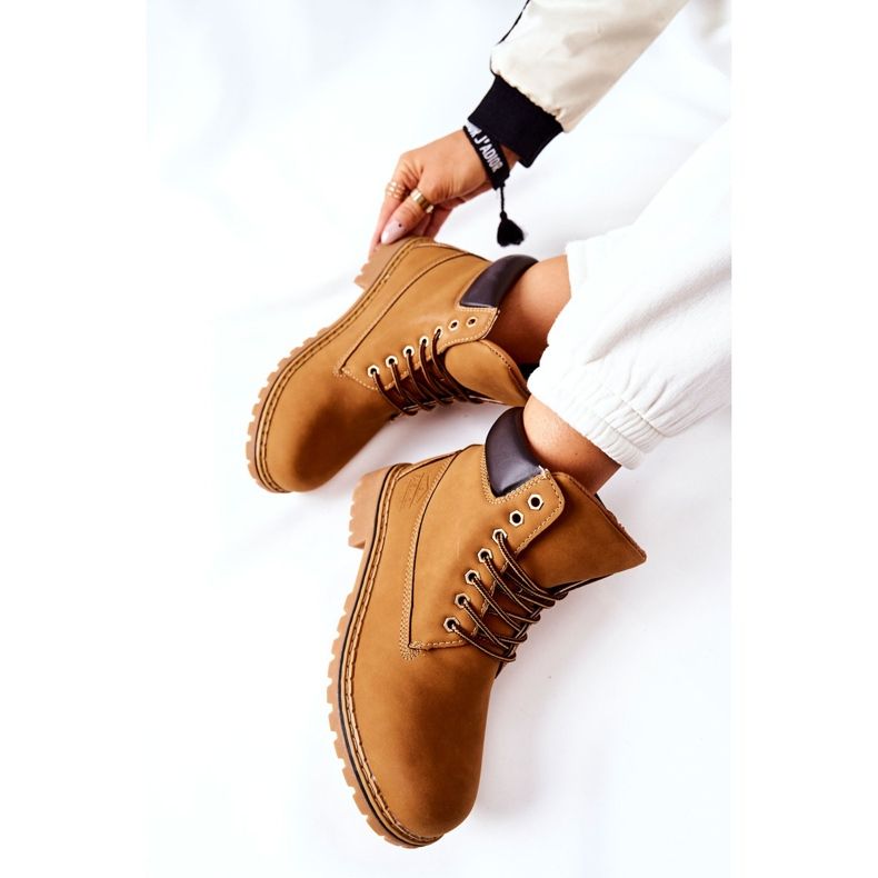 PH1 Žene Trappers Warm Dark Beige Crush smeđa smeđa 1