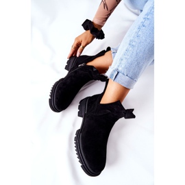 POTOCKI Crne Corano čizme s izrezanim patentnim zatvaračem crna 1