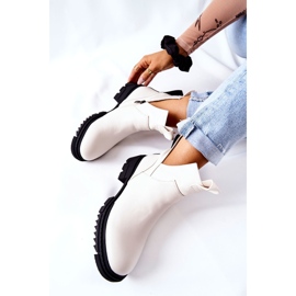 POTOCKI Bijele čizme Corano s rezom na patentni zatvarač bijela 1