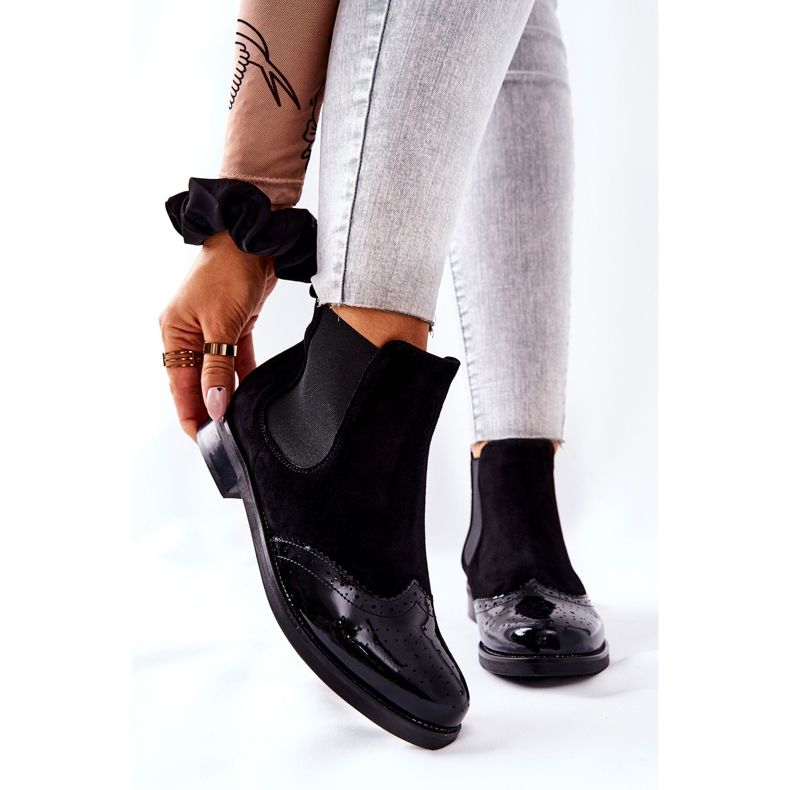 Kožne čizme na klizanje Laura Messi Crna 2096 crno 1