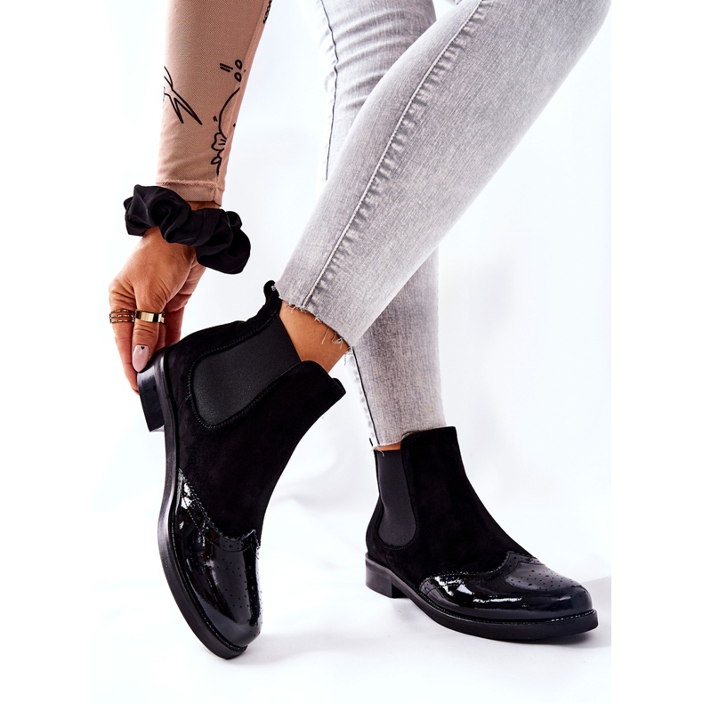 Kožne čizme na klizanje Laura Messi Crna 2096 2